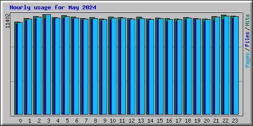 Hourly usage for May 2024