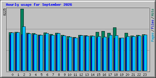 Hourly usage for September 2026